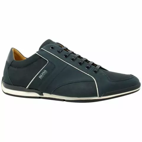 Boss saturn sales leather trainers