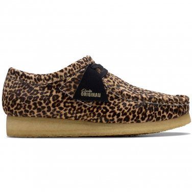 Wallabee Leopard Print Boat Shoes