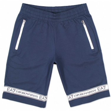 Logo Tape Jersey Bermuda Shorts