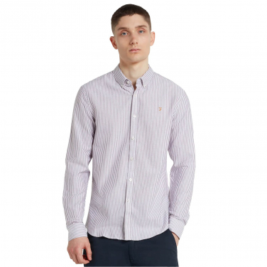 Brewer Slim Striped Oxford Shirt