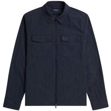 Textured Zip-Through Overshirt