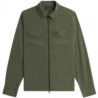 Textured Zip-Through Overshirt