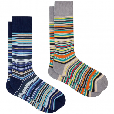 2 Pack Signature Stripe Socks