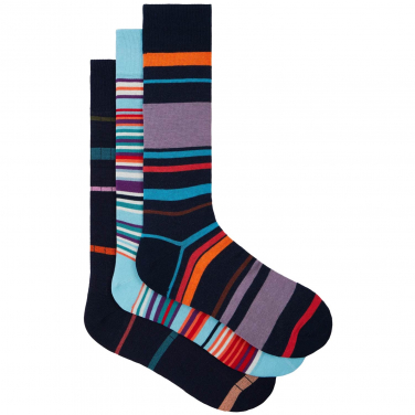 3-Pack Multi Stripe Socks