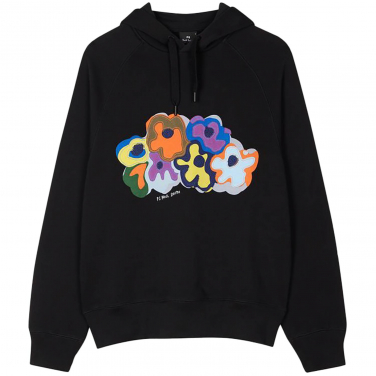 Bold Florals Applique Hoodie