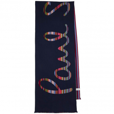 Signature Stripe Logo Scarf