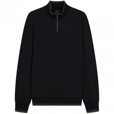 Tipped Half-Zip Sweatshirt