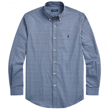 Custom Fit Plaid Stretch Shirt