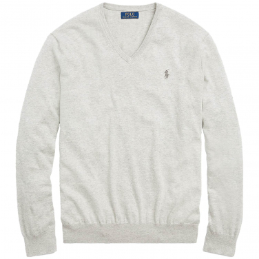 Slim Fit Cotton V-Neck Sweater