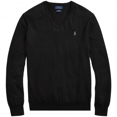 Slim Fit Cotton V-Neck Sweater