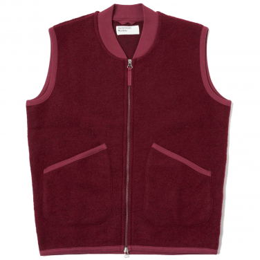 Wool Fleece Zip Waistcoat