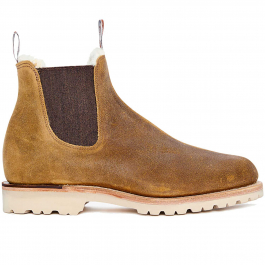 RM Williams Shearling Urban Gardener Boots - Cinnamon - G - Wide - 9.5