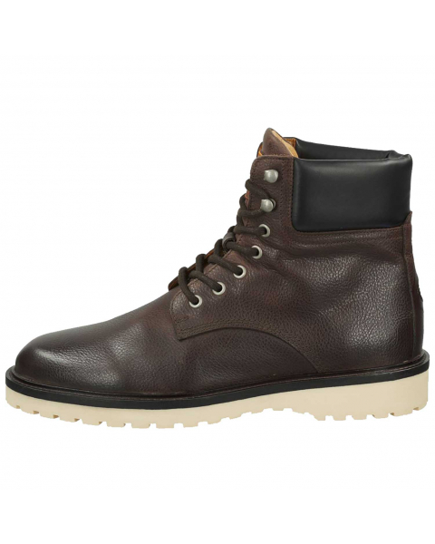 Gant Roden Full Grain Leather Boots in Dark Brown Black